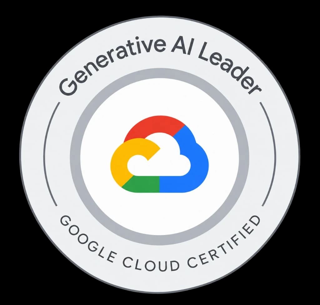 Google Cloud Certified Generative AI Leader badge