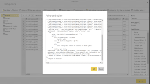 This is a data visualization screenshot of data flow html text from PowerBI.